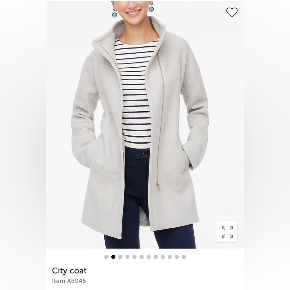 JCREW FACTORY - Women’s City Coat in Heather Dusk - Size 0